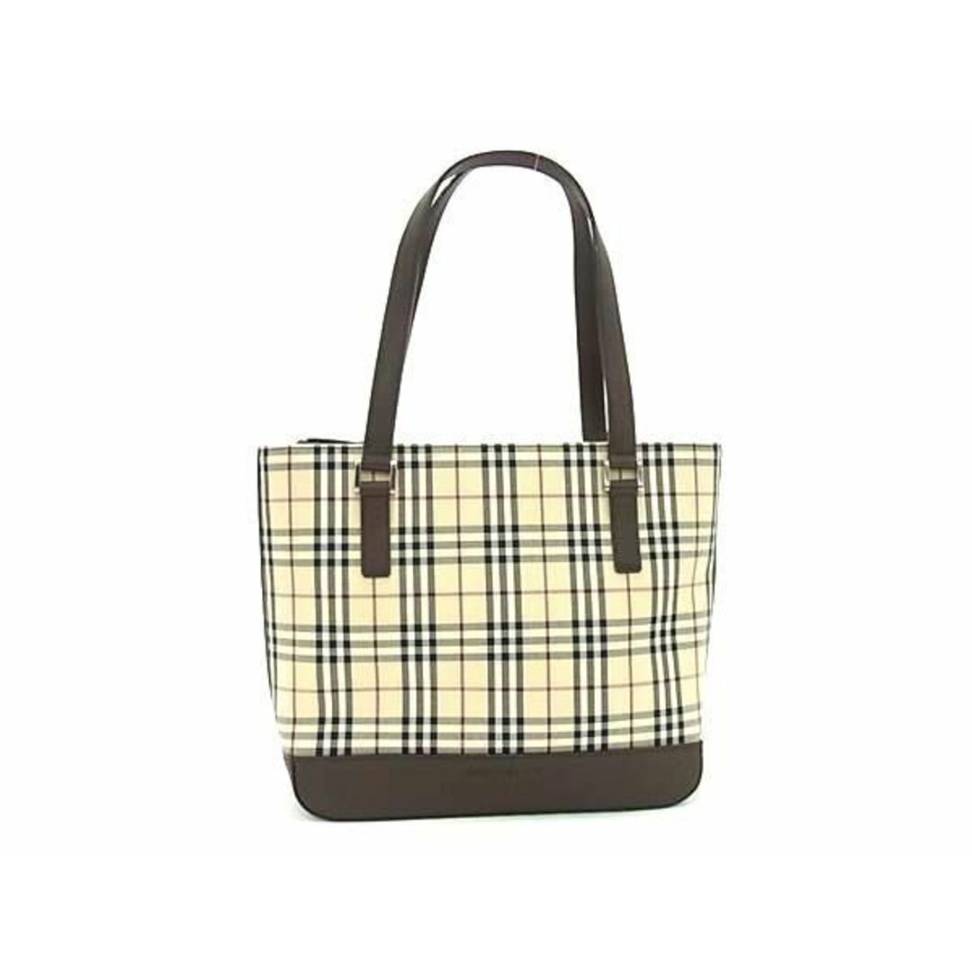 BURBERRY(バーバリー)の■新品同様■ BURBERRY バーバリー ノバチェック ナイロンキャンバス×レザー トートバッグ ショルダーバッグ ベージュ系 AY0636  メンズのバッグ(トートバッグ)の商品写真