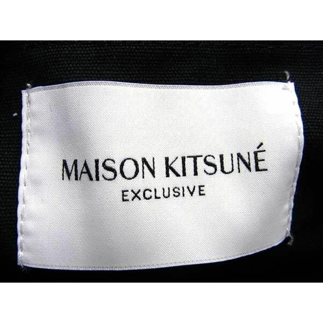 MAISON KITSUNE'(メゾンキツネ)の■新品■未使用■ Maison Kitsune メゾンキツネ コットン100% トートバッグ ショルダーバッグ 肩掛けかばん ブラック系 BG7347  メンズのバッグ(トートバッグ)の商品写真