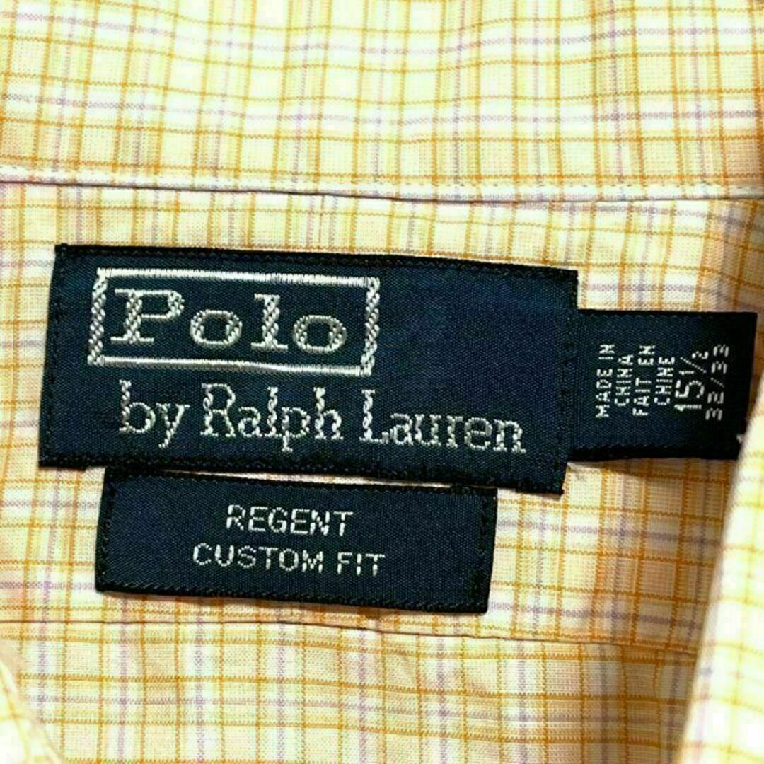 POLO RALPH LAUREN(ポロラルフローレン)のv17 90s ポロラルフローレン REGENT CUSTOM FIT長袖シャツ メンズのトップス(シャツ)の商品写真