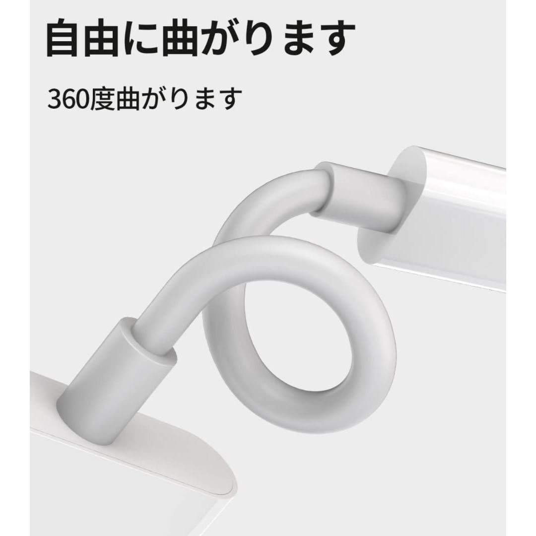 同時 iPhone イヤホン 充電 2in1 変換アダプタ 二股ケーブル IOS スマホ/家電/カメラのスマートフォン/携帯電話(その他)の商品写真