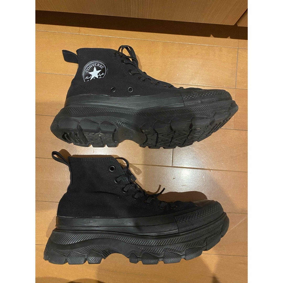 ALL STAR（CONVERSE）(オールスター)のコンバース　厚底　黒　TREKWAVE SIDEGORE HI レディースの靴/シューズ(スニーカー)の商品写真