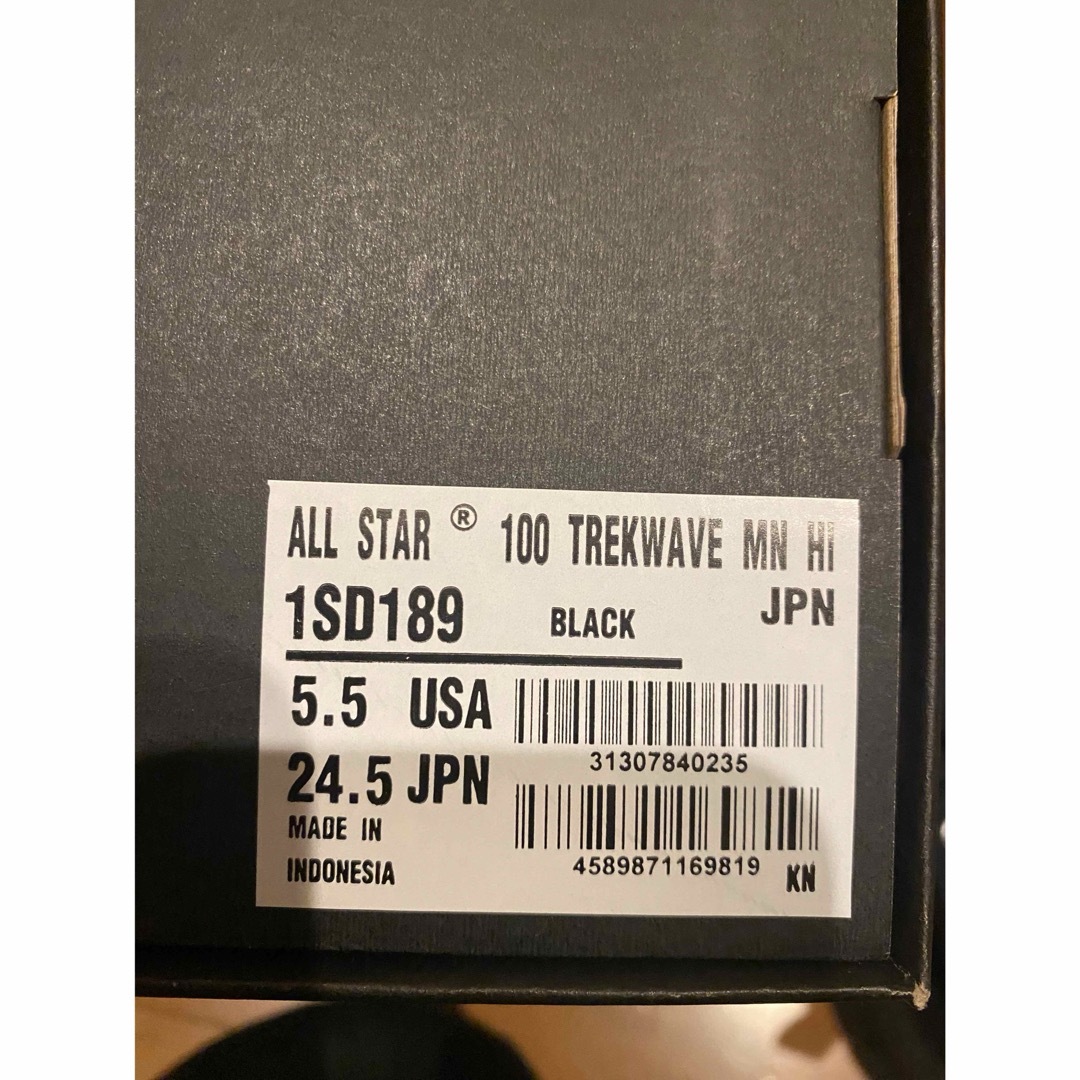 ALL STAR（CONVERSE）(オールスター)のコンバース　厚底　黒　TREKWAVE SIDEGORE HI レディースの靴/シューズ(スニーカー)の商品写真