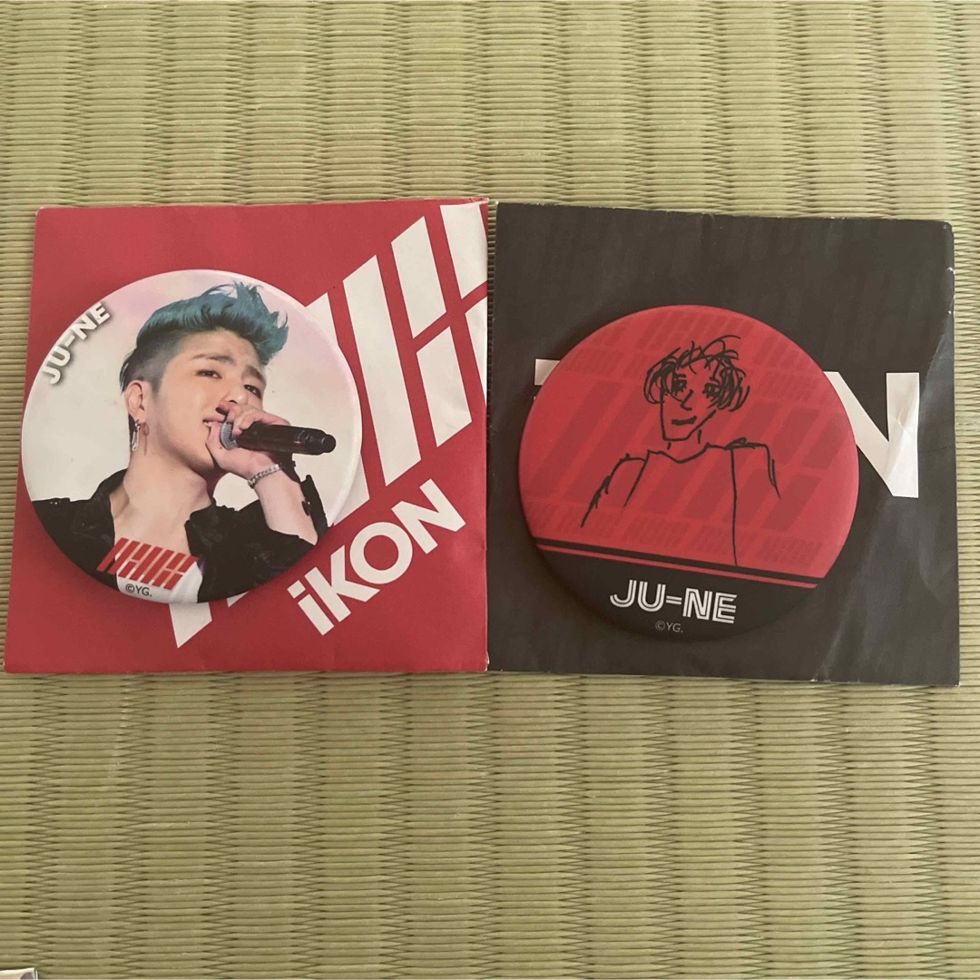 iKON(アイコン)のiKON 缶バッジ　JU-NE エンタメ/ホビーのCD(K-POP/アジア)の商品写真