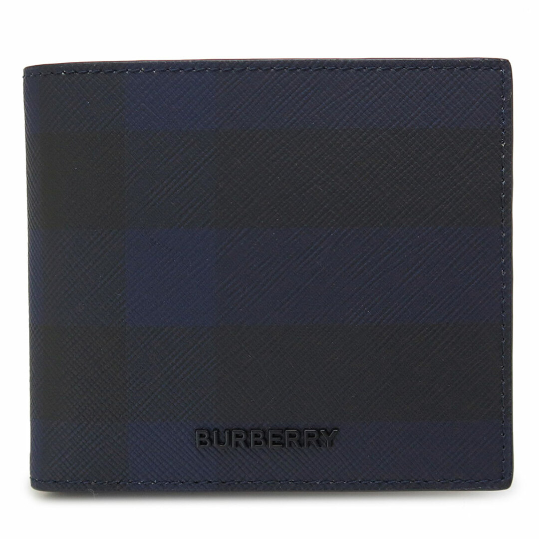 BURBERRY(バーバリー)のバーバリー 折財布 メンズ 8073284 二つ折り財布 チェック バイフォールド コインウォレット ネイビー BURBERRY 80732841 メンズのファッション小物(折り財布)の商品写真