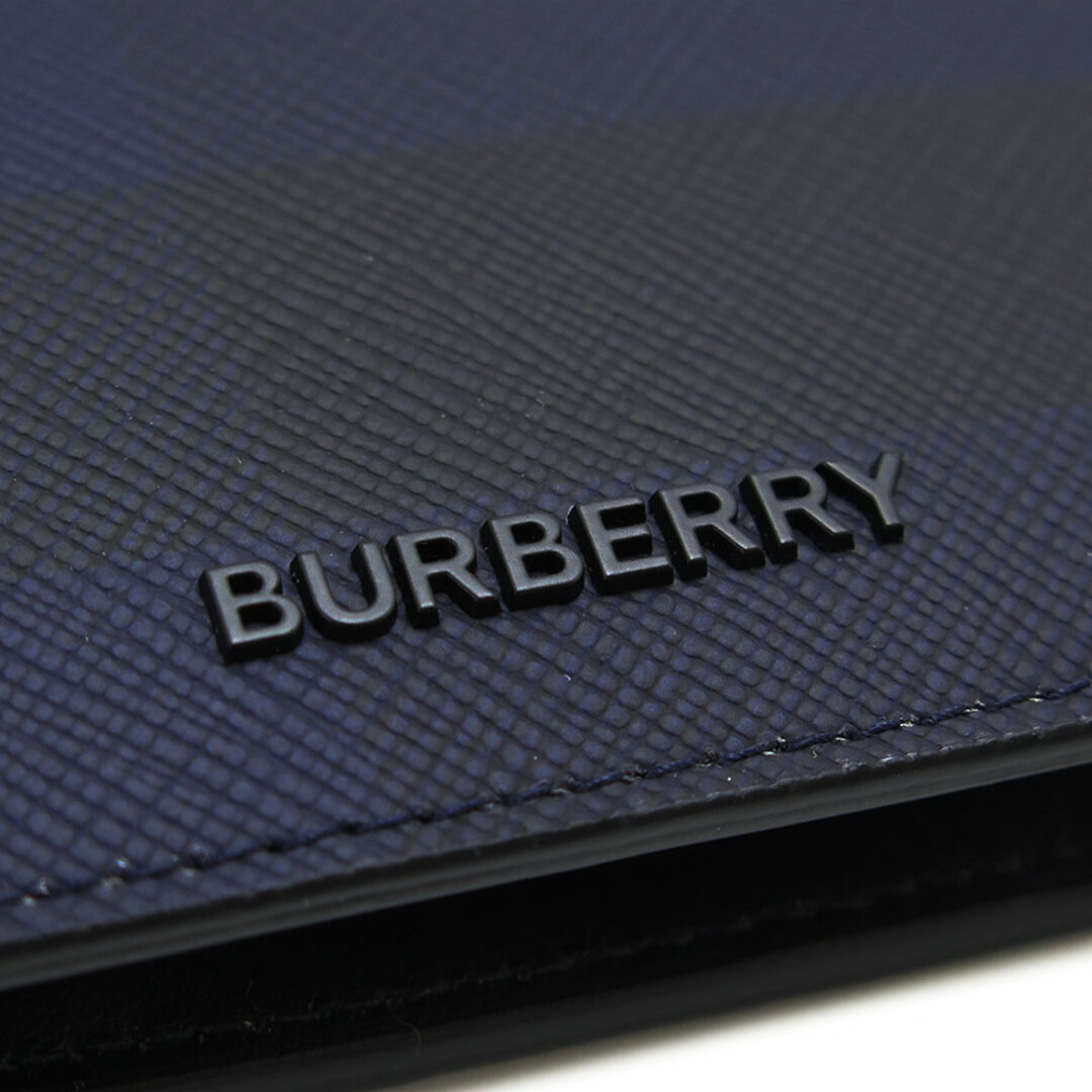 BURBERRY(バーバリー)のバーバリー 折財布 メンズ 8073284 二つ折り財布 チェック バイフォールド コインウォレット ネイビー BURBERRY 80732841 メンズのファッション小物(折り財布)の商品写真