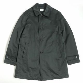 ARMANI COLLEZIONI - 良品△正規品 ARMANI COLLEZIONI アルマーニコレッツォーニ ロゴボタン付き ステンカラーコート 撥水加工 ダークグレー系 50 メンズ