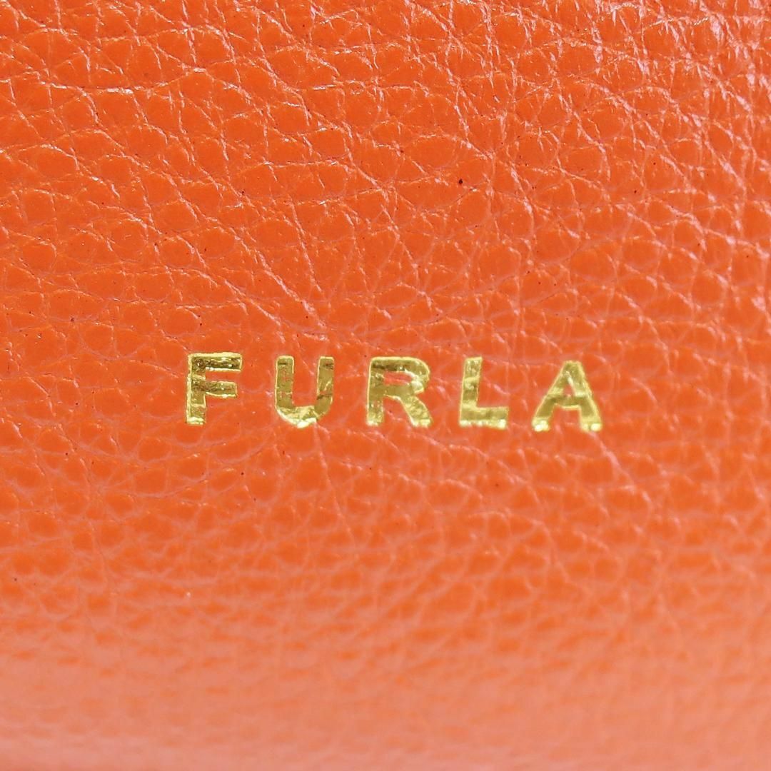 Furla(フルラ)の正規美品 フルラ FURLA トートバッグ 三層 大容量 チャーム オレンジ 袋 レディースのバッグ(トートバッグ)の商品写真