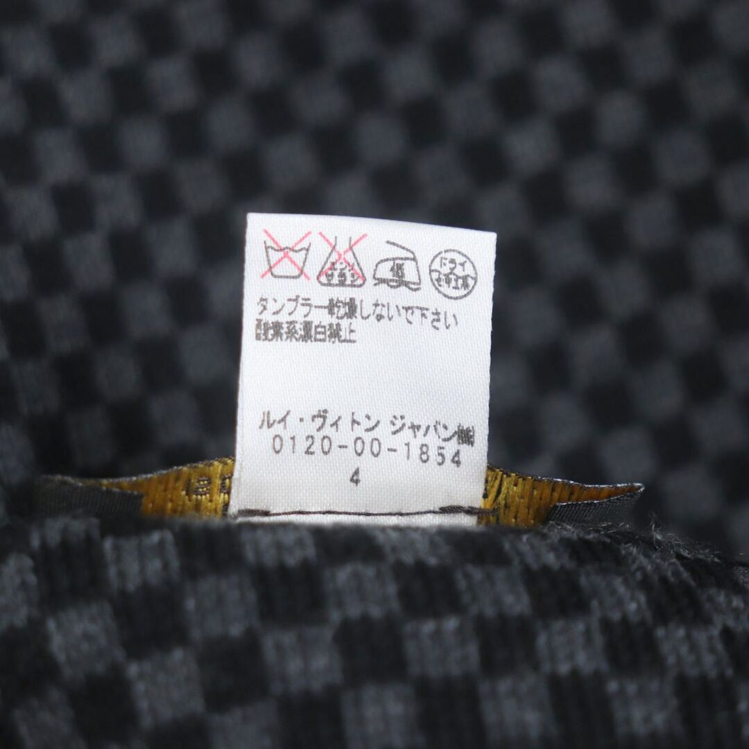 LOUIS VUITTON(ルイヴィトン)の美品▼LOUIS VUITTON ルイヴィトン M70249 エシャルプLVダミエ ルージュ ウール100% マフラー 青×赤×黒 メンズ 伊製 正規品 箱付き メンズのファッション小物(マフラー)の商品写真