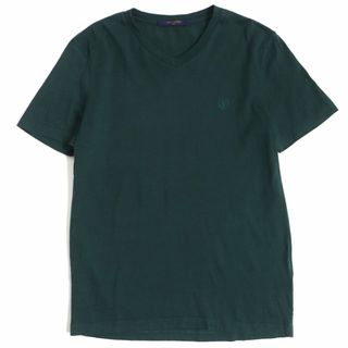 美品ルイヴィトン 半袖Tシャツ LV刺繍ロゴ ワンポイント ホワイト S 美品ルイヴィトン 半袖Tシャツ LV刺繍ロゴ ワンポイント ホワイト S