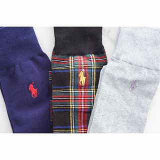 ポロラルフローレン(POLO RALPH LAUREN)のPOLOポロラルフローレン【3足セット／メンズ】おしゃれなソックス【新品です】(ソックス)