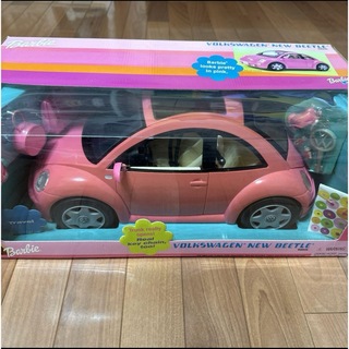 バービー(Barbie)の新品未使用　バービー　フォルクスワーゲン　ニュービートル　車　ミニカー　ピンク(ミニカー)