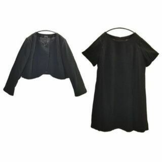 KFC0651■ 新品 ブラックフォーマル ワンピース 30ABR 黒(礼服/喪服)