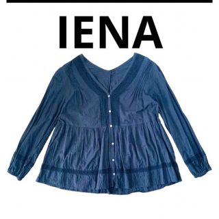 イエナ(IENA)の【美品】イエナ　ブラウス　長袖　黒　Mサイズ　レディース　フォーマル　オフィス(シャツ/ブラウス(長袖/七分))