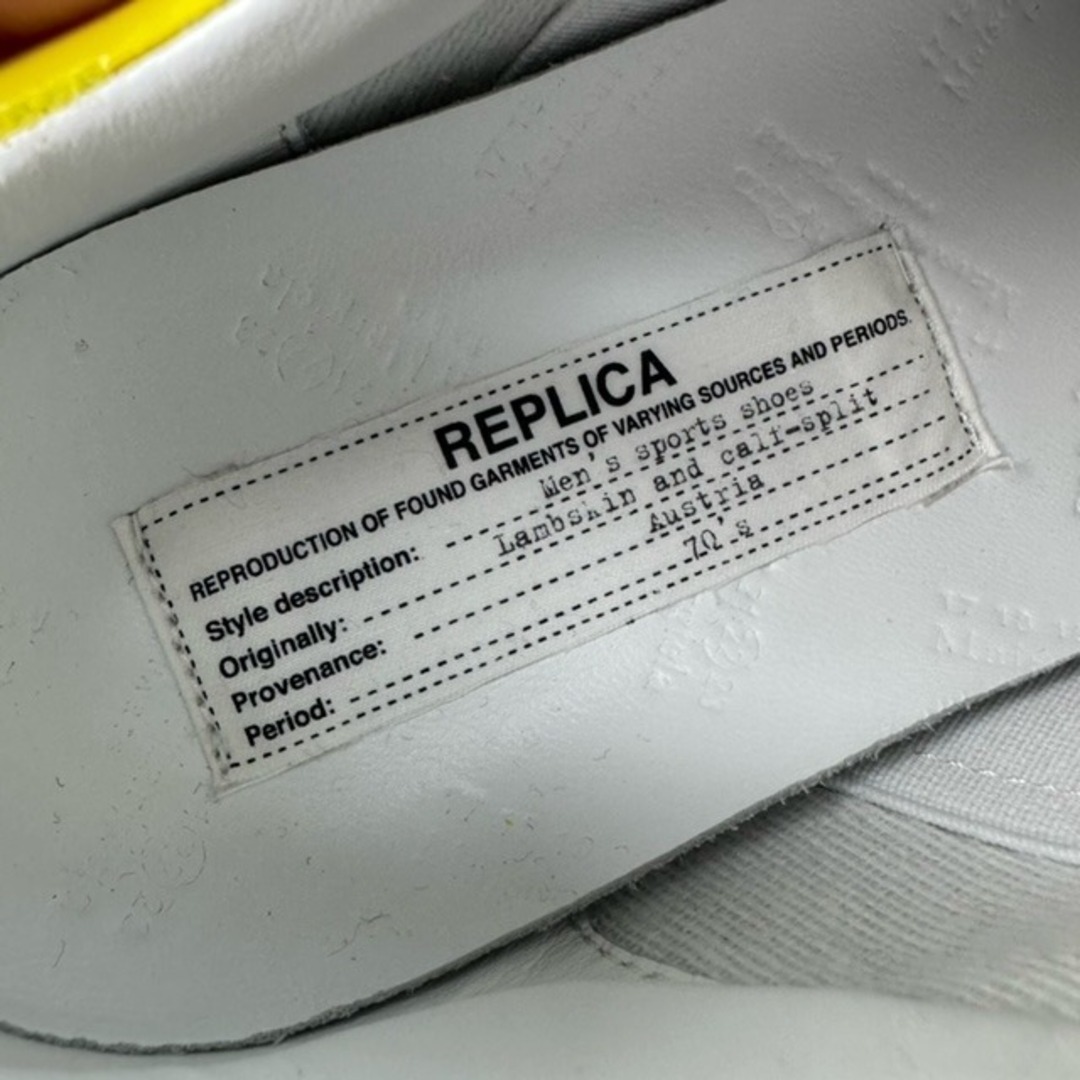 Maison Martin Margiela(マルタンマルジェラ)の未使用品 メゾンマルジェラ 22 レザー スニーカー 41 黄色 イエロー メンズの靴/シューズ(スニーカー)の商品写真