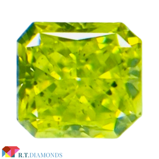 FANCY VIVID YELLOW GREEN 0.109ct RCT(その他)