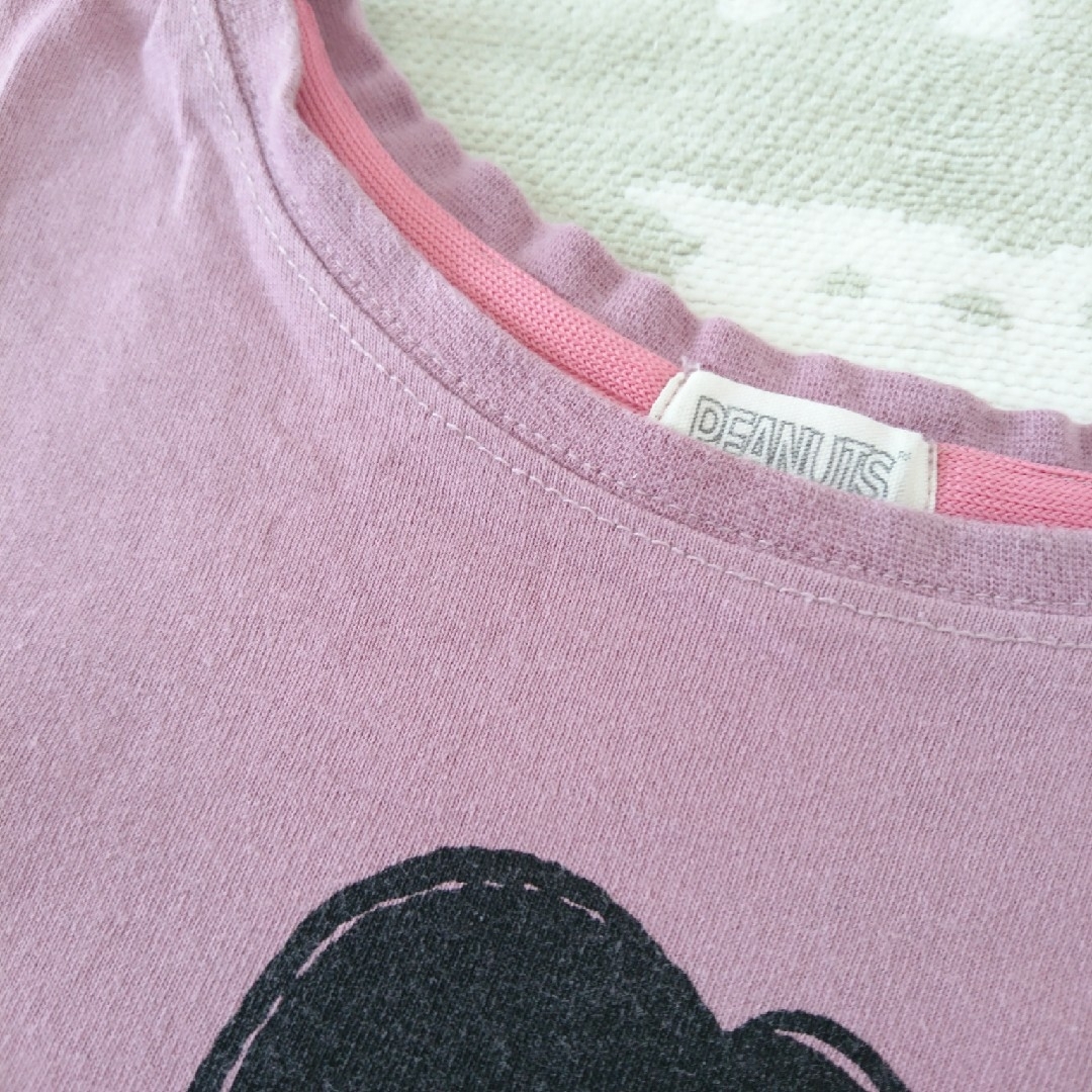 しまむら(シマムラ)のしまむら スヌーピー 120 Tシャツ キッズ/ベビー/マタニティのキッズ服女の子用(90cm~)(Tシャツ/カットソー)の商品写真