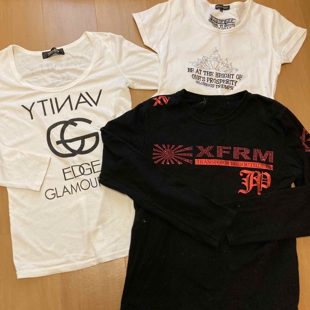 Xfrm(トランスフォーム)のレディースTシャツブラックのみ レディースのトップス(Tシャツ(長袖/七分))の商品写真