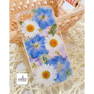 ハンドメイド押し花スマホケース　全機種対応(スマホケース)