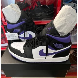 ジョーダン(Jordan Brand（NIKE）)のNikeAirJordan 1 Mid "Black/Court Purple"(スニーカー)