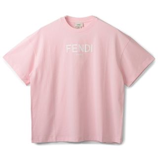 フェンディ(FENDI)のフェンディ FENDI 【大人もOK】キッズ Tシャツ FENDI ROMA ロゴプリント クルーネック 半袖シャツ 2024年春夏新作 JUI137 7AJ F1N16(Tシャツ/カットソー)