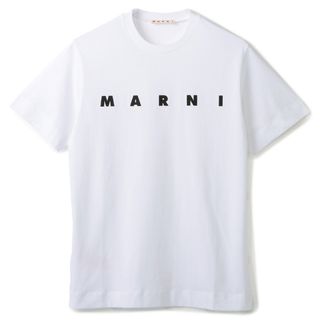 マルニ(Marni)のマルニ MARNI 【大人もOK】キッズ Tシャツ ロゴ 半袖 クルーネック ショートスリーブシャツ 2024年春夏新作 M002MV M00HZ 0M100(Tシャツ/カットソー)