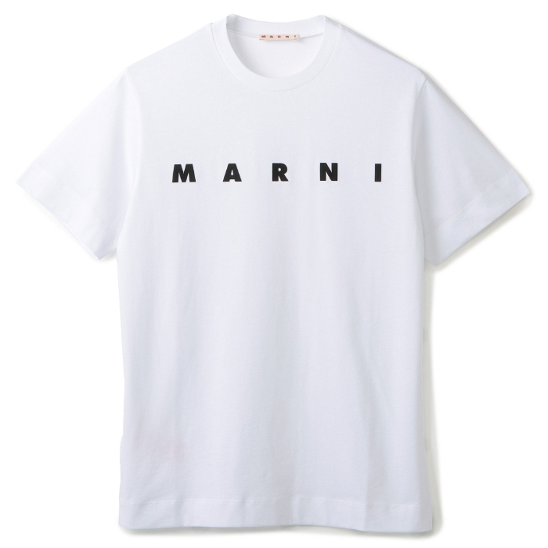 Marni(マルニ)のマルニ MARNI 【大人もOK】キッズ Tシャツ ロゴ 半袖 クルーネック ショートスリーブシャツ 2024年春夏新作 M002MV M00HZ 0M100 キッズ/ベビー/マタニティのキッズ服女の子用(90cm~)(Tシャツ/カットソー)の商品写真