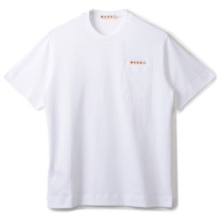 マルニ(Marni)のマルニ MARNI 【大人もOK】キッズ Tシャツ ロゴ 半袖 クルーネック ショートスリーブシャツ ポケット 2024年春夏新作 M01064 M00NE 0M100(Tシャツ/カットソー)