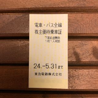 東急★電車・バス全線株主優待乗車証(鉄道乗車券)