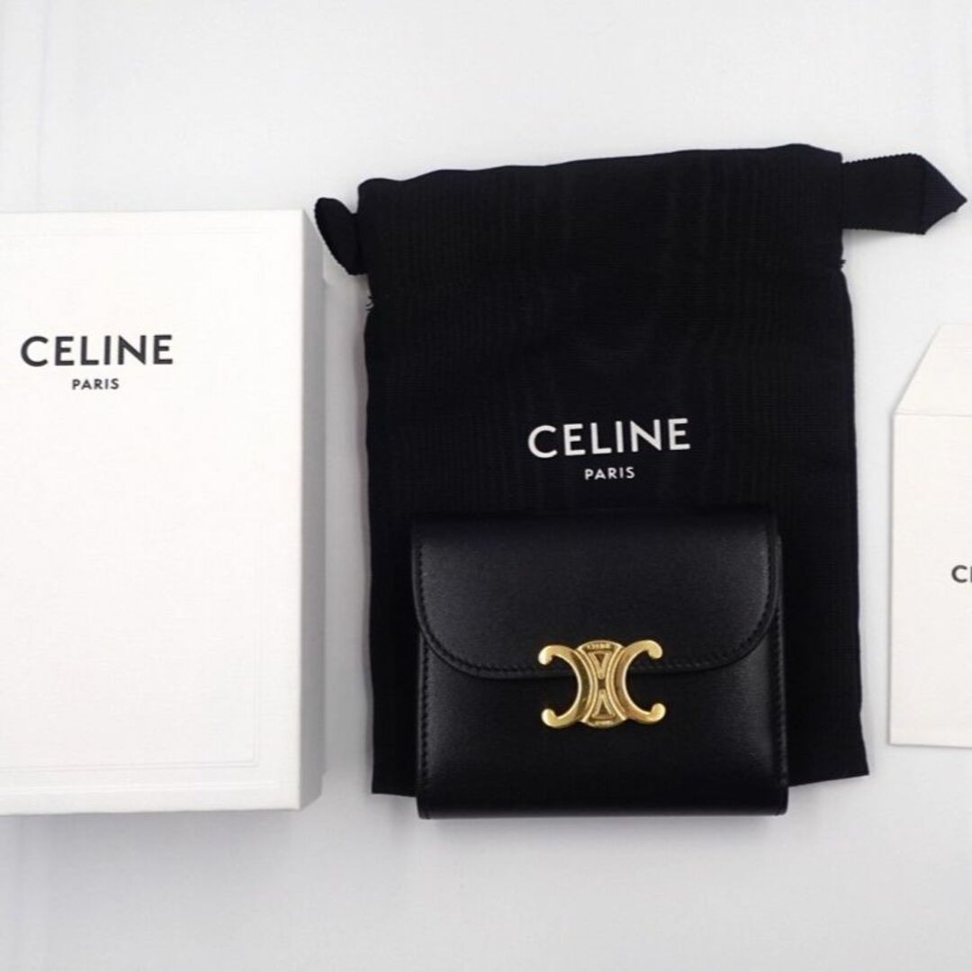 celine(セリーヌ)のCELINE　セリーヌ　トリオンフ　三つ折り財布　コンパクト レディースのファッション小物(財布)の商品写真