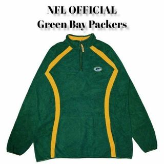 Green Bay Packers 薄手 ハーフジップフリース 古着パッカーズ(その他)