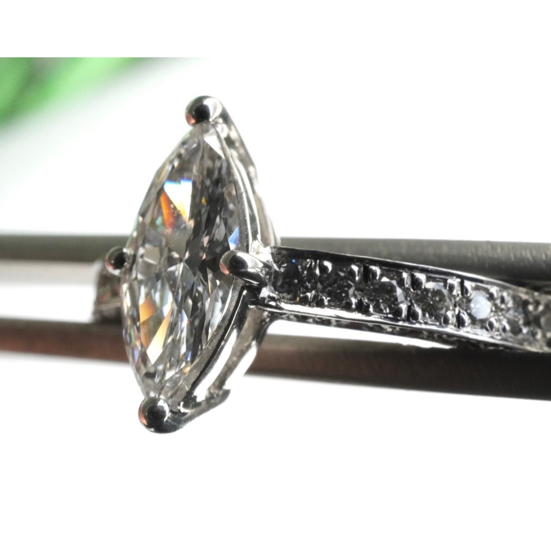 天然 ダイヤモンド 総0.982ct   リング  K18WG ホワイトゴールド レディースのアクセサリー(リング(指輪))の商品写真
