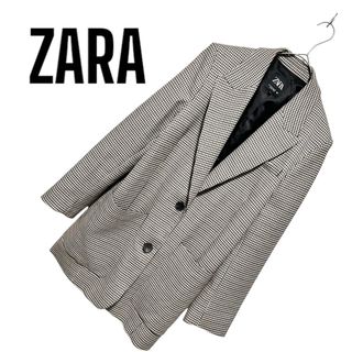 ザラ(ZARA)のZARA チェック柄テーラードジャケット(テーラードジャケット)