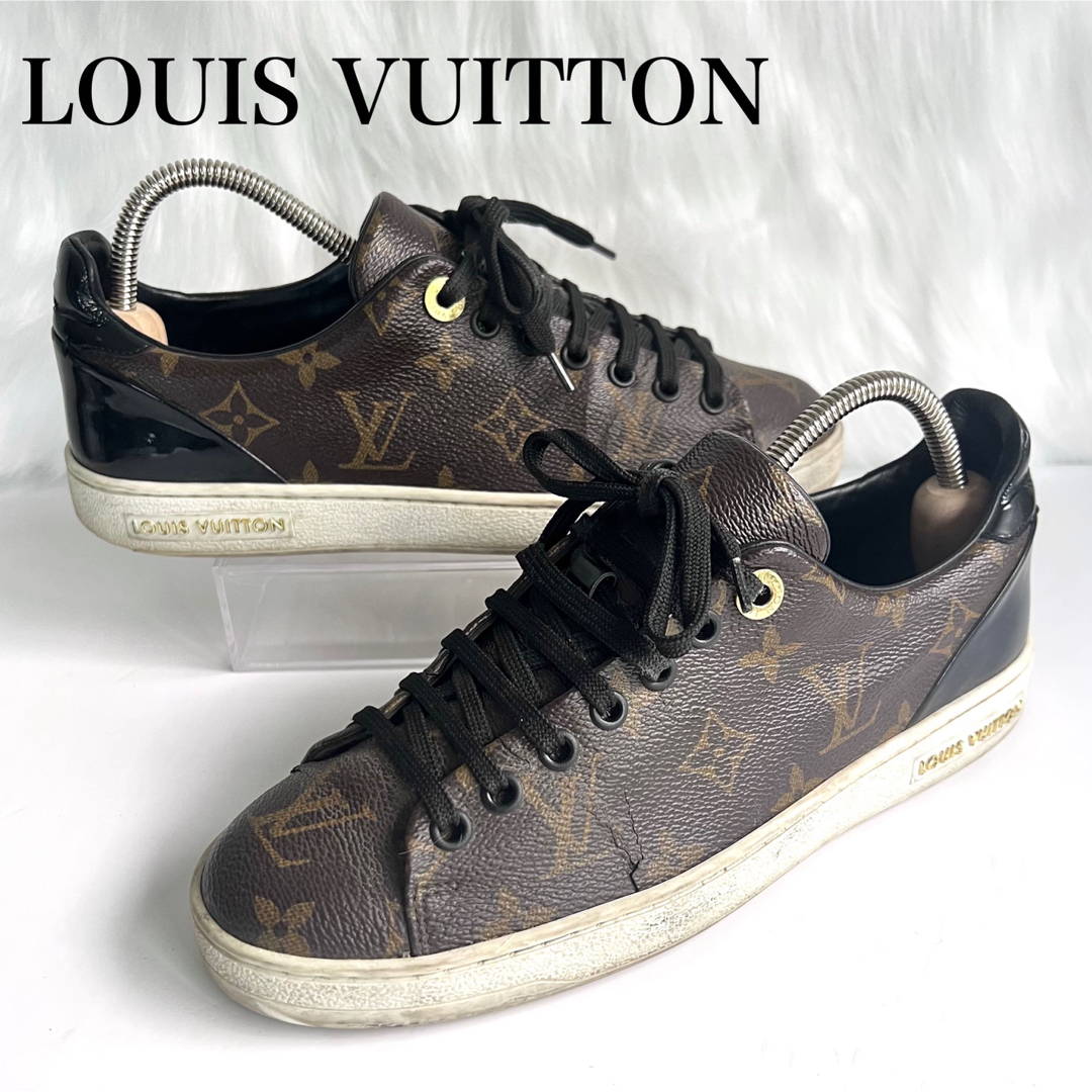 LOUIS VUITTON(ルイヴィトン)のヴィトン フロントローライン スニーカー 37 レディース ブラウン モノグラム レディースの靴/シューズ(スニーカー)の商品写真