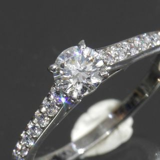 カルティエ(Cartier)のカルティエ リング ダイヤ 0.33ct VVS1 8号 pt950 ギャラ鑑(リング(指輪))