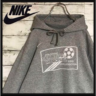 ナイキ(NIKE)の【チャレンジカップ2019】ナイキ　プリントパーカー　グレーLサイズH552R(パーカー)