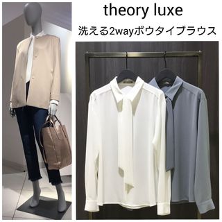 セオリーリュクス(Theory luxe)の超美品 20aw　theoryluxe　ウォッシャブル2wayボウタイブラウス(シャツ/ブラウス(長袖/七分))