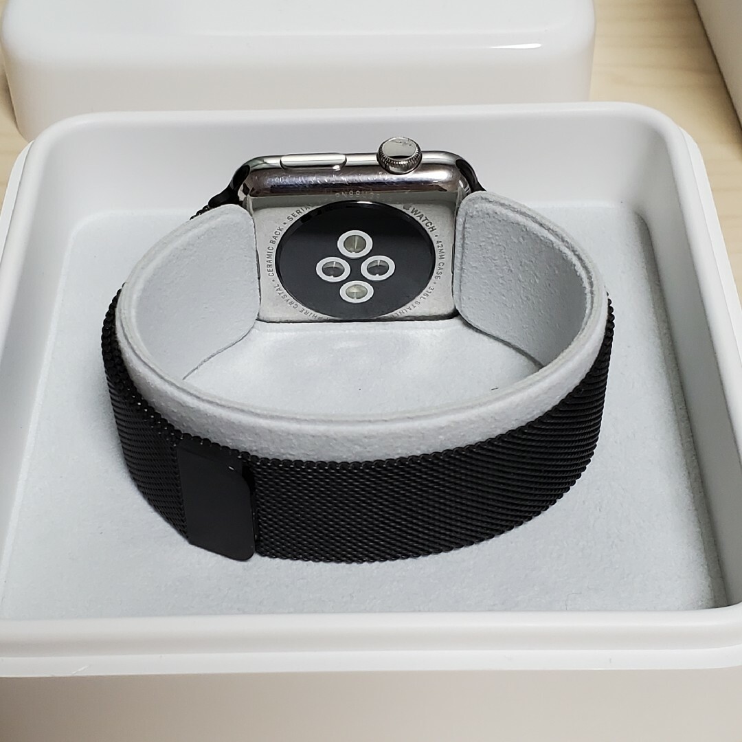 Apple Watch(アップルウォッチ)のApple Watch 初代 ステンレススチールケース 42mm スマホ/家電/カメラのスマートフォン/携帯電話(その他)の商品写真