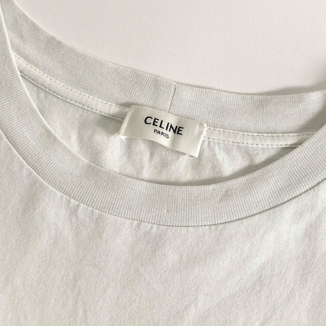 celine(セリーヌ)の7b26 イタリア製 CELINE セリーヌ マルセロラヴィン HEAVENLY DAYS Tシャツ 半袖カットソー M ホワイト トップス カットソー メンズ メンズのトップス(Tシャツ/カットソー(半袖/袖なし))の商品写真