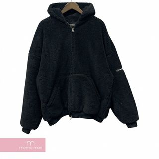 バレンシアガ(Balenciaga)のBALENCIAGA Over Sized Zip-Up Hoodie 768694TKQ261000 バレンシアガ オーバーサイズ ジップアップ フーディー ボアブルゾン ブラック サイズ2 【240225】【中古-A】【me04】(パーカー)