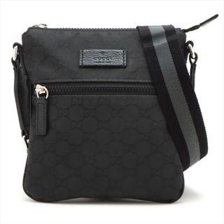 グッチ(Gucci)の箱付き美品 GUCCI グッチ GG ナイロン レザー ショルダーバッグ(ショルダーバッグ)