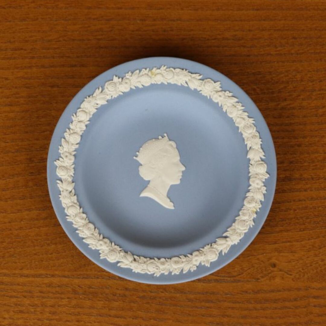 WEDGWOOD(ウェッジウッド)のウェッジウッド　ジャスパー　ペールブルー　ピンディッシュ　エリザベス女王 インテリア/住まい/日用品のインテリア小物(小物入れ)の商品写真