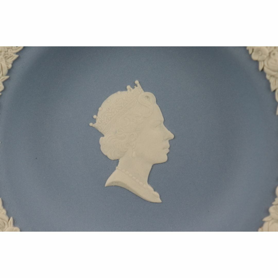 WEDGWOOD(ウェッジウッド)のウェッジウッド　ジャスパー　ペールブルー　ピンディッシュ　エリザベス女王 インテリア/住まい/日用品のインテリア小物(小物入れ)の商品写真