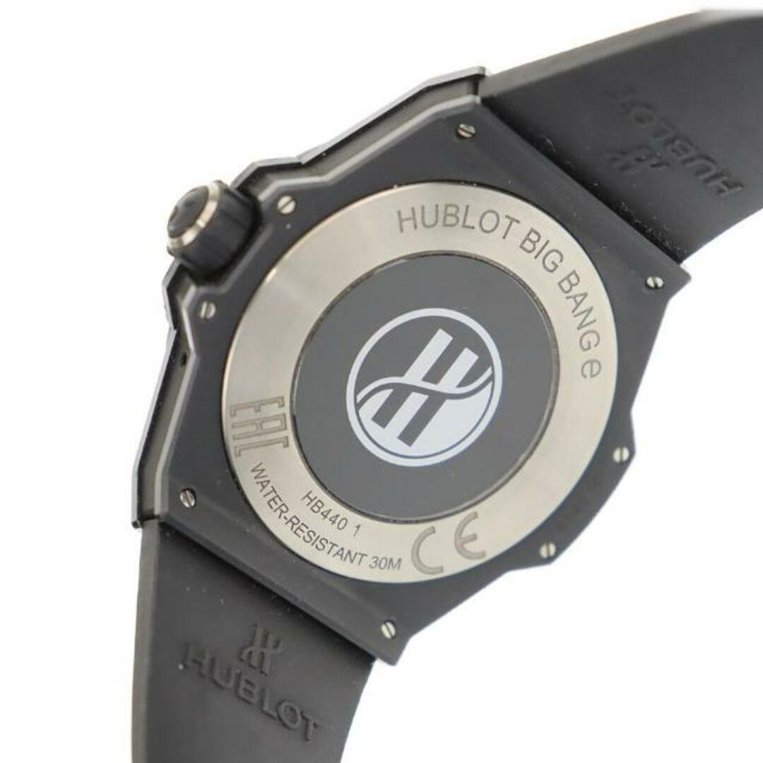 HUBLOT(ウブロ)のウブロ メンズ腕時計 ビッグバン e スマートウォッチ 440.CI.1100.RX クオーツ 中古 ブラック文字盤 セラミック ラバー HUBLOT 【中古】 | ブランド シンプル 黒 電池 充電式 ファッション ABランク メンズの時計(腕時計(デジタル))の商品写真