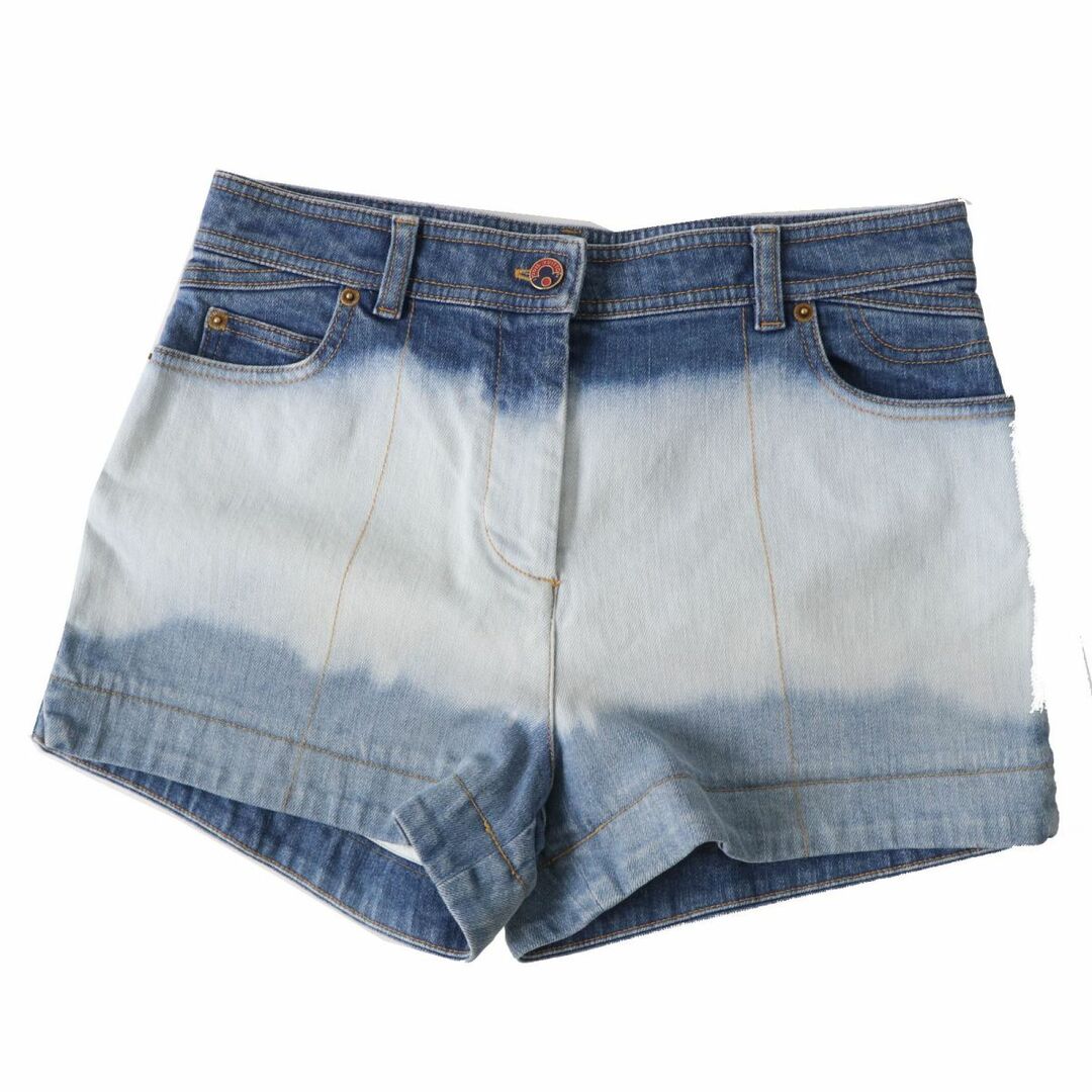 LOUIS VUITTON(ルイヴィトン)の未使用品◎正規品 日本製 ルイヴィトン 1A5JIQ DENIM SHORTS グラデーション デニムショートパンツ インディゴ 38 定11万 レディースのパンツ(ショートパンツ)の商品写真