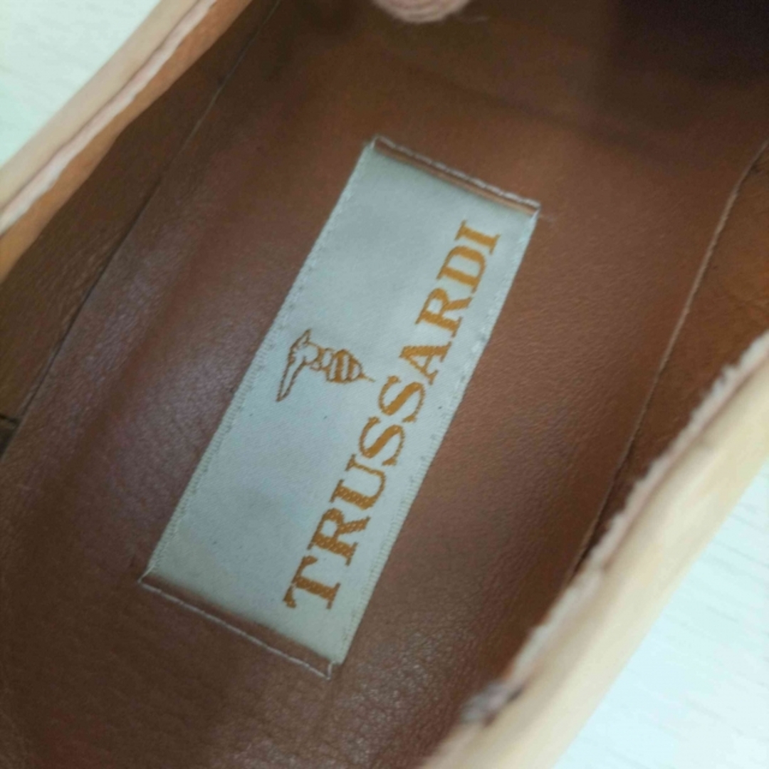 Trussardi(トラサルディ)のTRUSSARDI(トラサルディ) ロゴ刺繍 レザーシューズ レディース ブーツ レディースの靴/シューズ(ブーツ)の商品写真