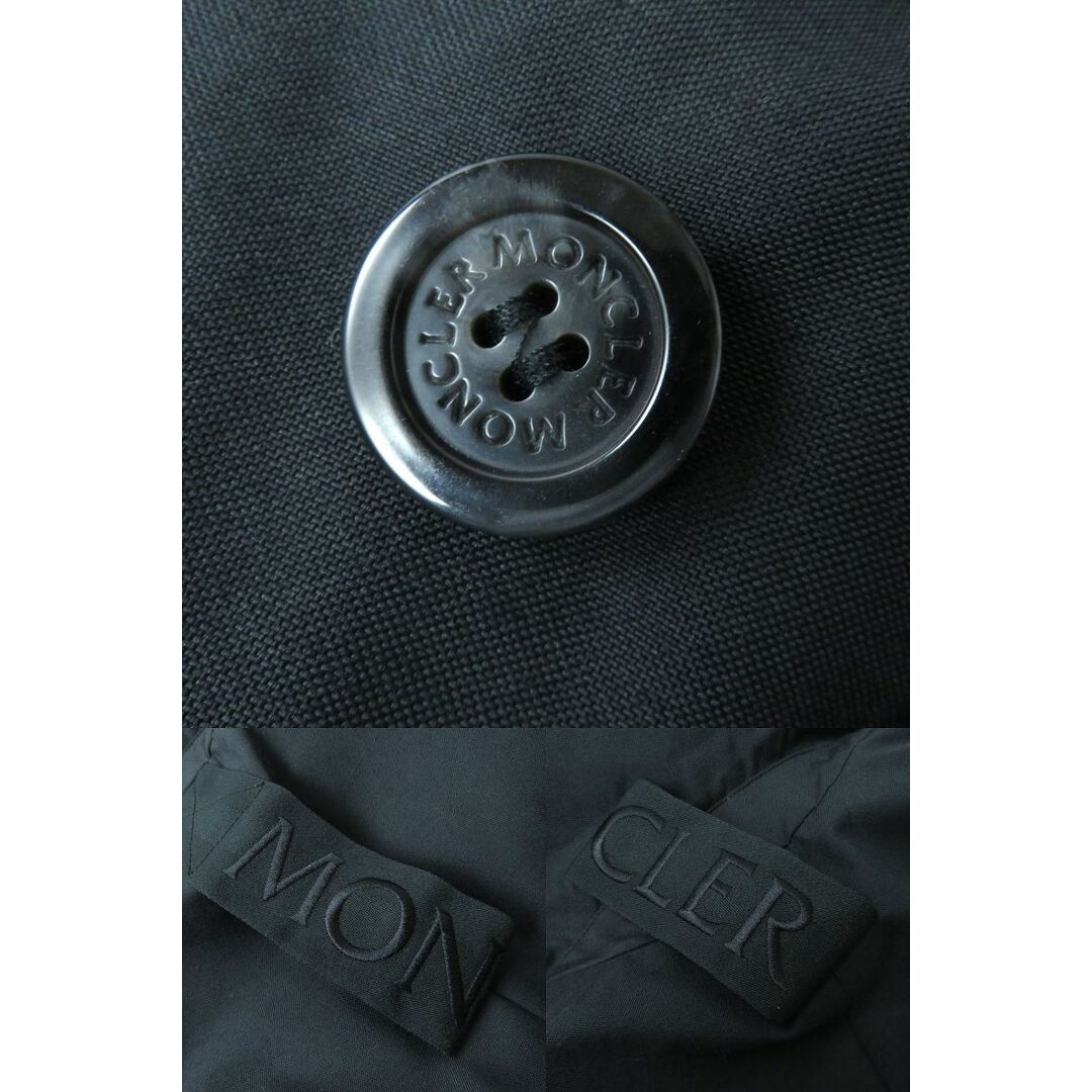 MONCLER(モンクレール)の美品△正規品 19-20AW MONCLER GENIUS 2 モンクレールジーニアス MEZEN 美シルエット ロング ダウンコート レディース ブラック 黒 0 伊製 レディースのジャケット/アウター(ダウンコート)の商品写真