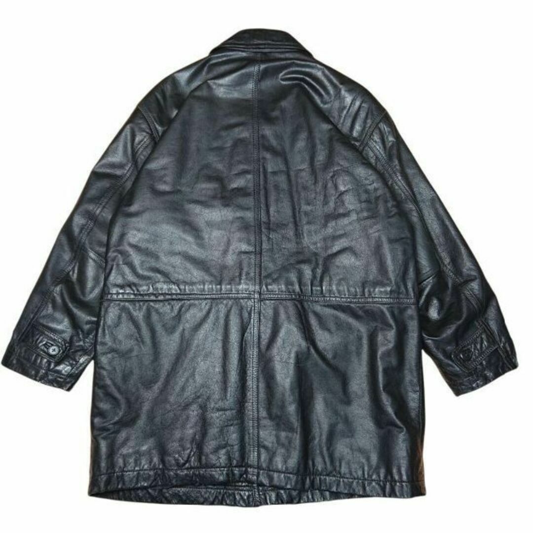 古着 レザー カーコート 牛革 レザージャケット LEATHER 菅田将 古着 レザー カーコート 牛革 レザージャケット LEATHER 菅田将