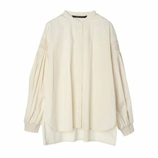 イェッカヴェッカ(YECCA VECCA)の【アイボリー】ピンタックボリュームスリーブシャツ/24SS(シャツ/ブラウス(長袖/七分))