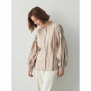 イェッカヴェッカ(YECCA VECCA)の【ベージュ】ピンタックボリュームスリーブシャツ/24SS(シャツ/ブラウス(長袖/七分))