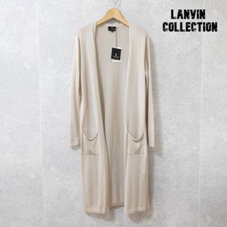 ランバンコレクション(LANVIN COLLECTION)の未使用 LANVIN COLLECTION ロング丈 長袖 ニット カーディガン(カーディガン)